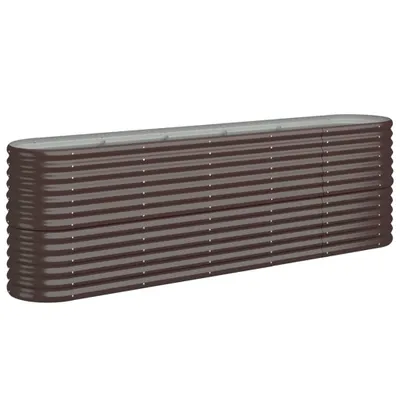 Obrázek produktu pro Vyvýšený záhon pozinkovaná ocel 224x40x68 cm hnědý