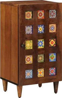 Immagine prodotto di Credenza con porta Noce 40 x 33 x 75 cm Legno di mango massello