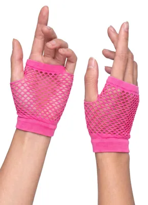 Produktbild von Boland 603053, Karnevalskostüm-Handschuhe, Erwachsener, Uni, Polyester, Pink, 25 g