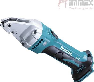 Imagen del producto de Tijera eléctrica para chapa, modelo DJS101Z, 18 voltios (azul/negra, sin batería ni cargador)