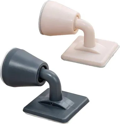 Produktbild von Magnetische Wand- und Türstopper mit Halbmondform, schützt Wände und Türen vor Beschädigung für die Sicherheit von Haus und Büro.