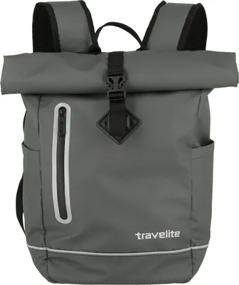 Produktbild von travelite Freizeitrucksack Rucksack Basics Roll-Up Backpack Plane 19L Anthrazit grau