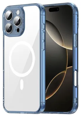 Produktbild von iPhone 16 Pro Max Hülle - Coverup Clear TPU Back Cover - MagSafe Compatible - Blau