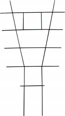 Image de Support d'échelle pour plantes en pot 38x24cm Fil d'acier vert