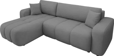 Produktbild von MIRJAN24 Ecksofa Furyn, Wohnzimmer Eckcouch mit Bettkasten und Schlaffunktion, L-Form, Seite Universal (Farbe: Velo 635)