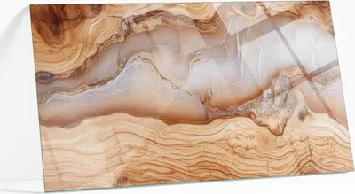 Produktbild von Bedruckte Glas Tischplatte 100x50 cm – Glasplatte mit Motiv – Esstischplatte bedruckt – Sicherheitsglas mit Druck – Tischplatte Ersatz – pflegeleicht – modern – dekorativ – Motivglas – Glastisch modern – Glasplatte Kunst – Glastischplatte Nachbildung –  Naturholz mit Harz