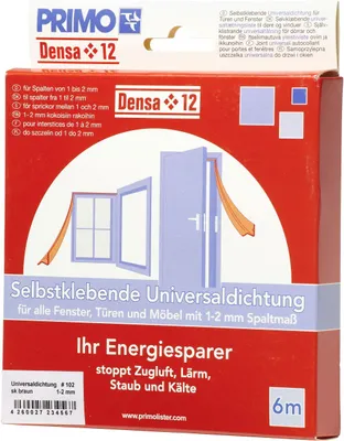 Produktbild von Primo Universaldichtung Densa 12 braun, für Türen + Fenster, 6 Meter