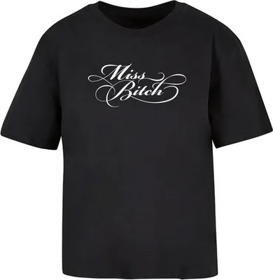 Productafbeelding van Heren T-shirt Urban Classics "Miss Bitch" - zwart - maat 5XL