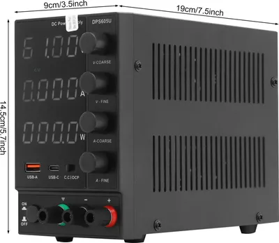 Produktbild von DC Netzteil - Labornetzgerät - 300 W Hohe Präzision - USB-A & USB-C Schnellladen - Einstellbare Ausgangsspannung - Mehrfache Sicherheitsschutzfunktionen