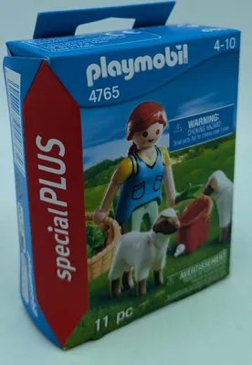 Produktbild von PLAYMOBIL 4765 - Bäuerin bei Schäfchen-Fütterung