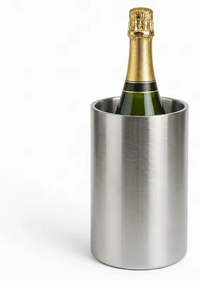 Produktbild von Weinkühler Sektkühler Champagnerkühler - 75 cl - Edelstahl - Doppelwandig - Gebürstet