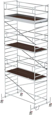 Produktbild von MUNK Rollgerüst mit Doppelplattform 1,35x3,00m Plattform, 8,35m AH
