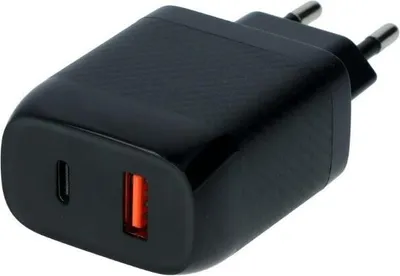 Produktbild von Carpoint Doppeltem Schnell-Ladegerät 20W USB-C + 18W USB-A 3.0
