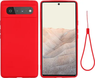 Produktbild von Hülle für Google Pixel 6 Handy Silikon Case Cover Bumper Schutzhülle Matt Rot