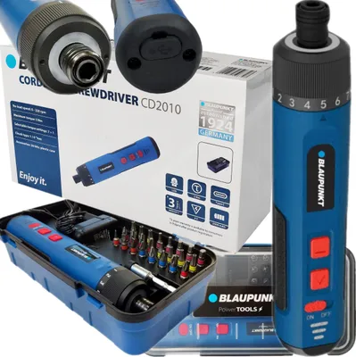 Produktbild von 4V Blaupunkt Akkuschrauber 26 Led Bits Usb-C 5 Nm 320 Rpm