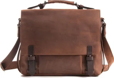 Produktbild von HAROLD'S Leder Businesstasche Umhängetasche mit Laptopfach Antic Briefcase Nature braun