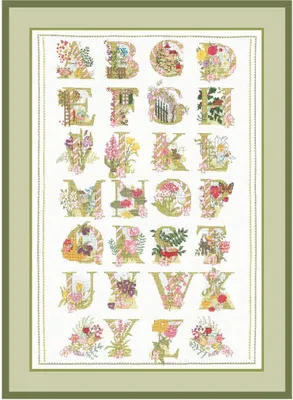 Produktbild von Le Bonheur des Dames Kreuzstich Set "Blumen I", Zählmuster, 41x62cm