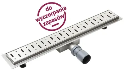 Immagine prodotto di Scarico lineare a pavimento Agos 80 cm Inox, sifone pulibile dall'alto, portata 50 l/min, acciaio inossidabile 304, produttore polacco