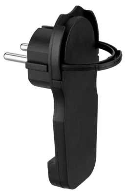 Produktbild von REV Schutzkontakt Flachstecker  | IP20 | 230V | schwarz