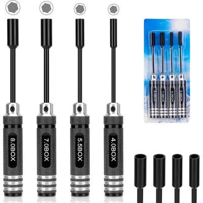 Produktbild von RC Werkzeug Set Sechskant Schraubendreher 4-teilig 4,0 mm 5,5 mm 7,0 mm 8,0 mm