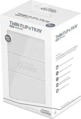 Produktbild von Ultimate Guard Twin Flip`n`Tray 160+ XenoSkin Monocolor Weiß