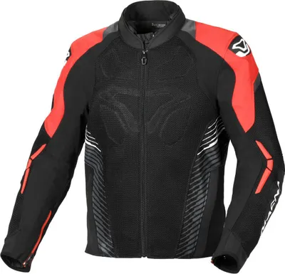 Obrázek produktu pro Macna Novic nepromokavá textilní bunda na motorku, černá/červená, M