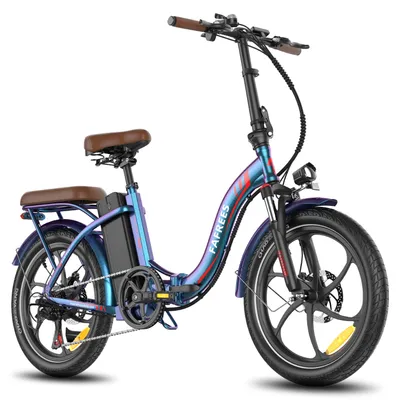 Produktbild von E-Bike Rostfreie Aluminiumlegierung 20 Zoll bis zu 130 - 180 km 36 V 25 Ah 900 Wh Wasserdicht IP54 mit 7 Gang, Blau