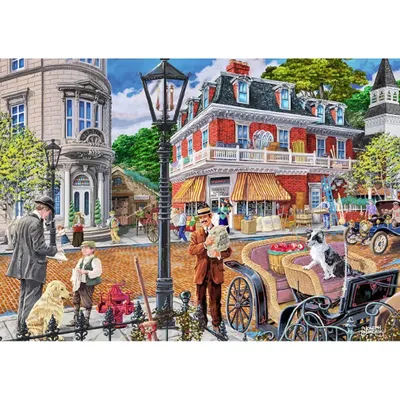Image de WOODEN CITY Puzzle en bois Main Street 2in1, 505 pièces ECO