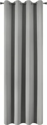 Produktbild von Eurofirany 352223, Durchscheinend, Grau, Einfarbig, Polyester, Öse, 210 g/m²