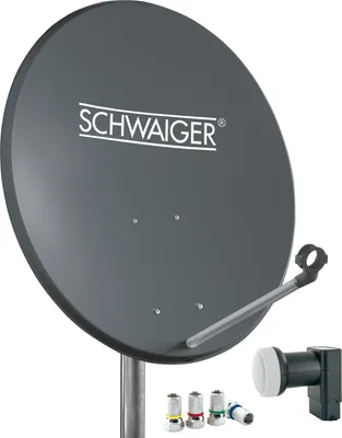 Produktbild von Satellitenanlage Set Anthrazit Stahl 55 cm