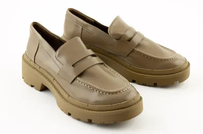Produktbild von Zara Damen Mokassin Schuhe mit dicker Sohle beige 36