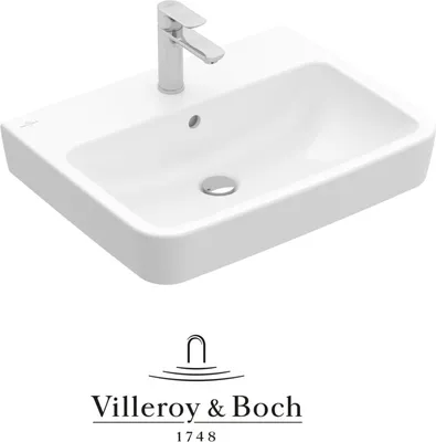 Produktbild von VILLEROY & BOCH O.NOVO Waschbecken eckig 55 cm, weiß