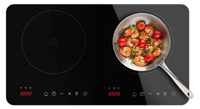 Produktbild von Cecotec Full Magma Double Schwarz Arbeitsplatte 56 cm Zonen-Induktionskochfeld 2 Zone(n)