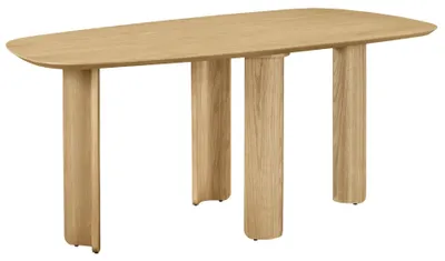 Image de Selsey Calnes – Table à manger 180 x 90 cm, aspect chêne naturel