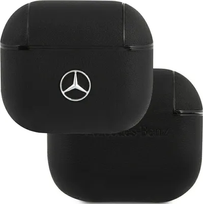 Produktbild von Mercedes Leather Case fr AirPods 3 schwarz