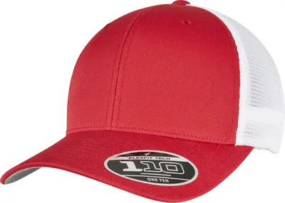Produktbild von FLEXFIT 110MT | 110 Mesh 2-Tone Cap - Farbe: Red/White - Größe: One Size