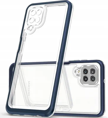 Obrázok produktu pre Priehľadný kryt Etui s rámom pre Samsung Galaxy A22 Blue