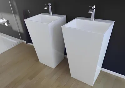 Produktbild von Modernes Becken Waschbecken Acryl Stand Bad Freistehender Waschtisch Badezimmer