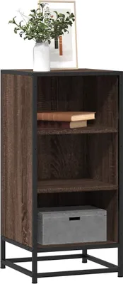 Produktbild von vidaXL Sideboard Braun Eichen-Optik 35,5x35x76 cm Holzwerkstoff Metall