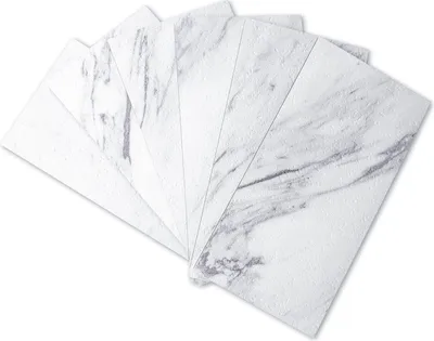 Produktbild von 10er Pack Selbstklebende Fliesen aus PVC, Wandfliesen, Fliesen, Küchenrückwand, Klebefliesen, kratzfest, stoßfest, 15,6 x 7,6 cm - INSTATILE Stein