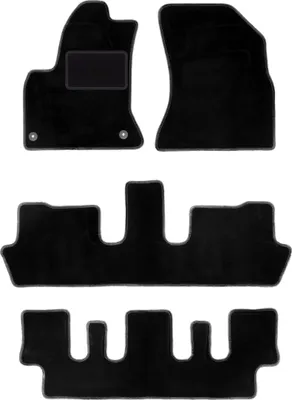 Produktbild von Schwarze Veloursmatten für: Citroen C4 Picasso I 7 Personen (2006-2013)