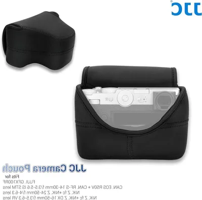 Neopren Kamera Tasche Pouch für Fujifilm GFX100RF - Schutz, Tragbarkeit und Stil in Schwarz