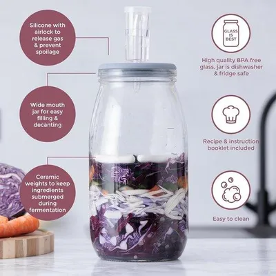 Produktbild von Famanu Fermentationsset mit Vorratsgläsern - Transparent