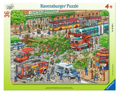 Image de Ravensburger Puzzle cadre 36 pièces Intervention sur la route