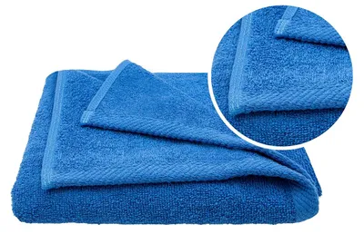 Produktbild von Handtuch - Badetuch - Blau - 70x140cm - Frotteehandtuch - Saugnahmefähig