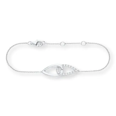 Produktbild von JuwelmaLux Armband 925 Silber rhodiniert mit Zirkonia JL10-03-1733