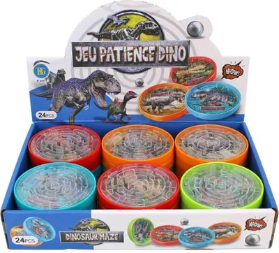 Immagine prodotto di Gioco di pazienza con 24 dinosauri e labirinto nell'espositore