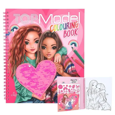 Produktbild von Depesche-TOPModel Malbuch mit Pailletten