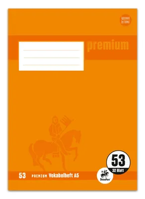 Produktbild von Staufen® 734010253 Vokabelheft PREMIUM Academy LIN 53 - A5, 90 g/qm, 32 Blatt