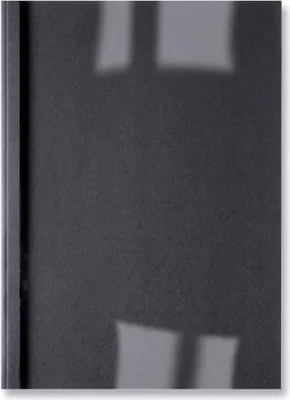 Produktbild von GBC LinenWeave Thermo-Bindemappen 3mm, schwarz (100), A4, PVC, Schwarz, 30 Blätter, 3 mm, 108 mm